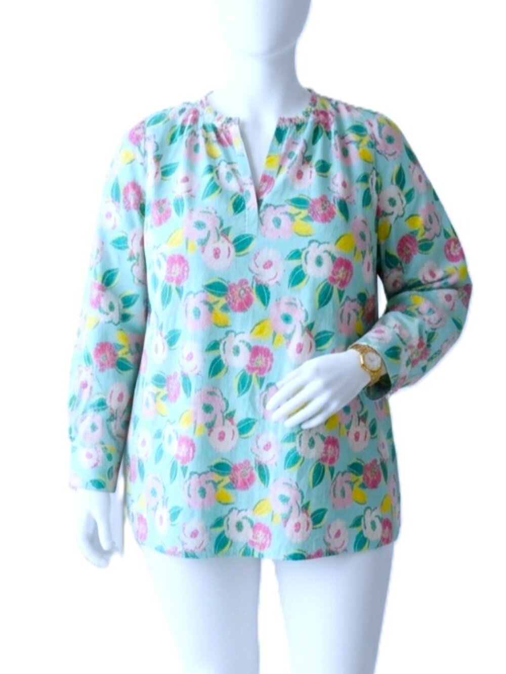 KIM ROGERS Floral Blouse. Plus Size 4X